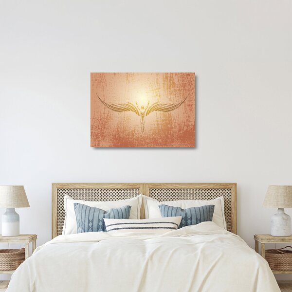 Staklena slika - Angelska abstrakcija (70x50 cm)