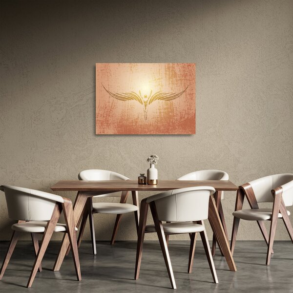 Staklena slika - Angelska abstrakcija (70x50 cm)