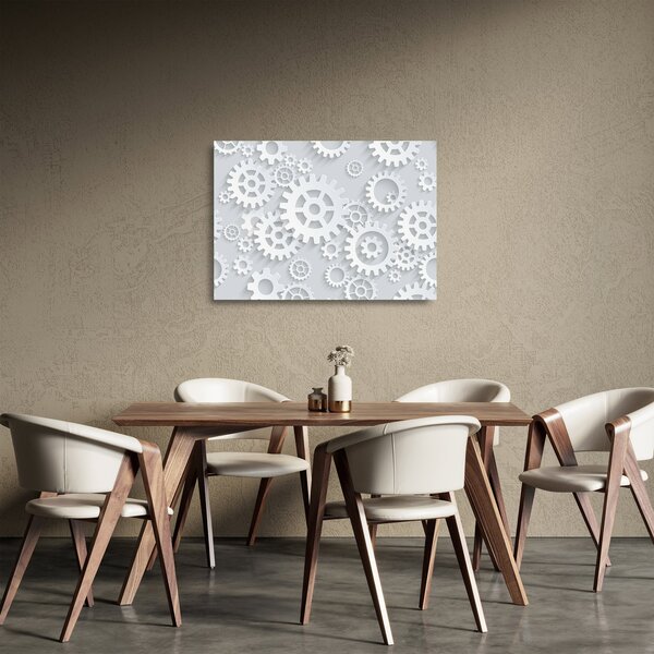 Staklena slika - Gears (70x50 cm)