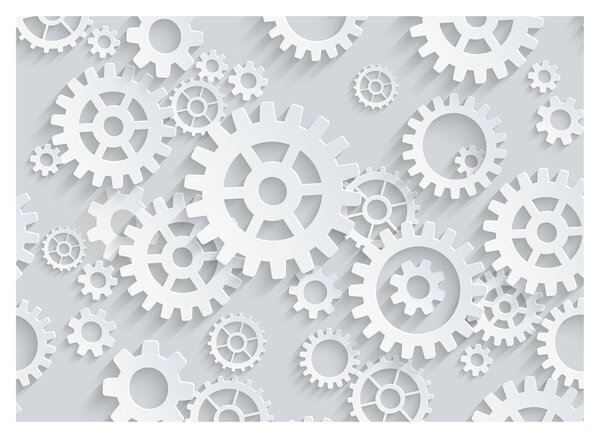 Staklena slika - Gears (70x50 cm)