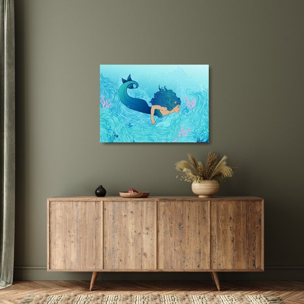 Staklena slika - Mermaid (70x50 cm)