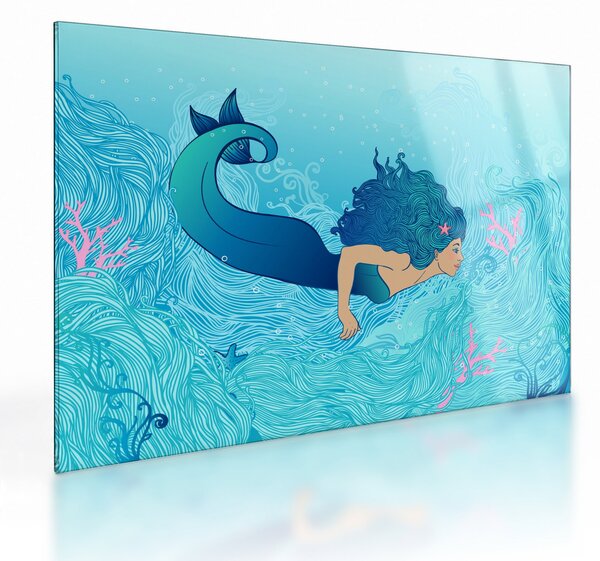 Staklena slika - Mermaid (70x50 cm)
