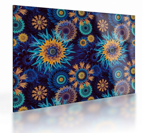 Staklena slika - 3D rože (70x50 cm)