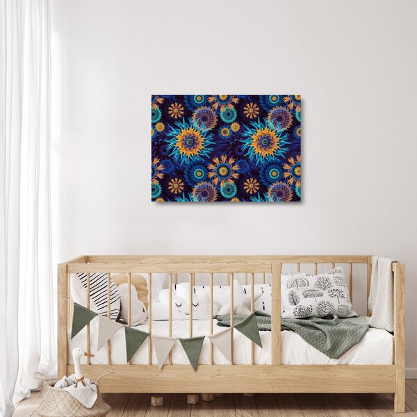 Staklena slika - 3D rože (70x50 cm)