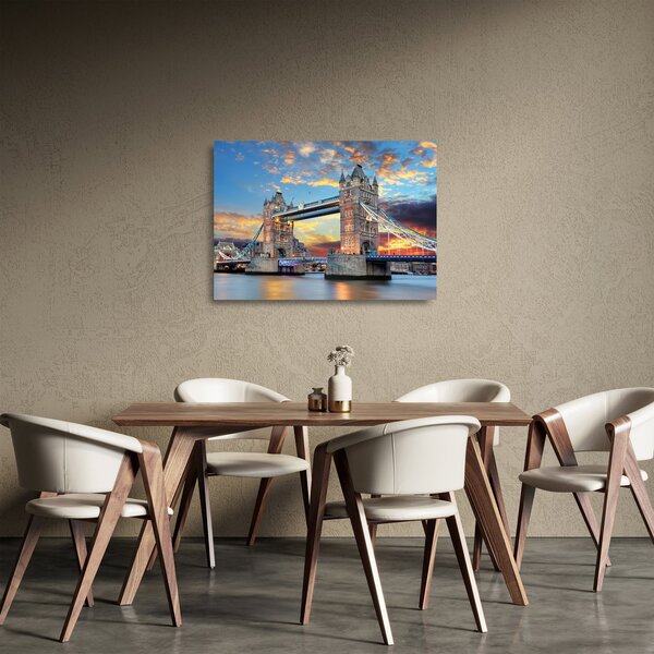 Staklena slika - Tower Bridge, London, Anglija (70x50 cm)