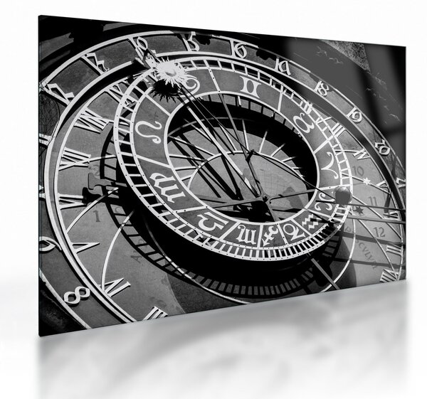 Staklena slika - Astronomska ura, Praga, Češka (70x50 cm)