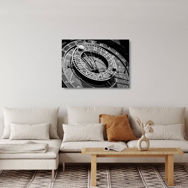 Staklena slika - Astronomska ura, Praga, Češka (70x50 cm)