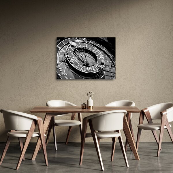 Staklena slika - Astronomska ura, Praga, Češka (70x50 cm)