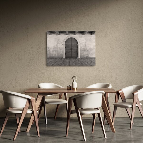 Staklena slika - Skrivnostna vrata (70x50 cm)
