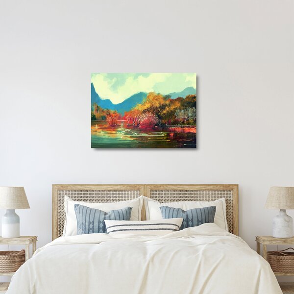 Staklena slika - Barve jeseni (70x50 cm)