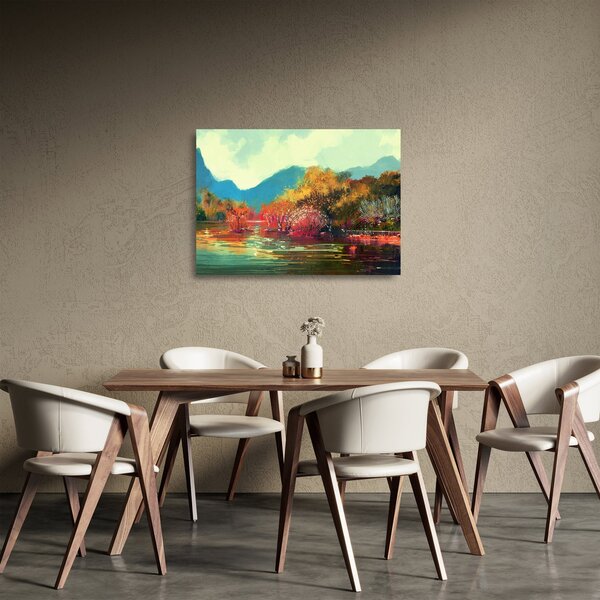 Staklena slika - Barve jeseni (70x50 cm)