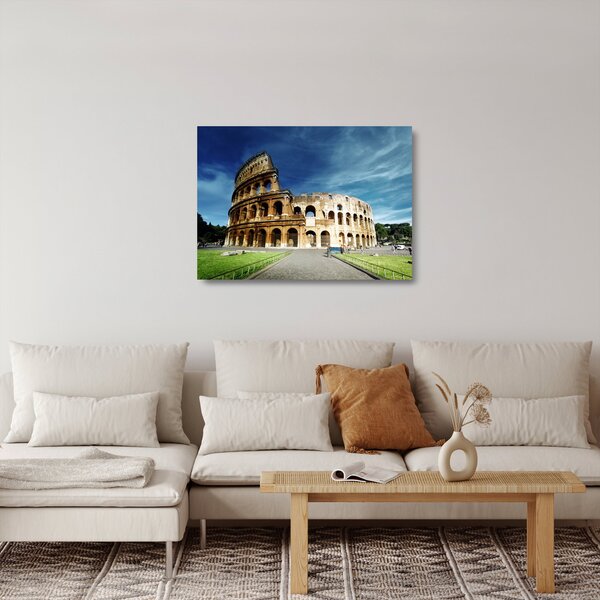 Staklena slika - Kolosej v Rimu, Italija (70x50 cm)