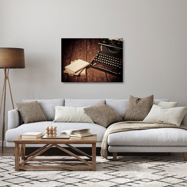 Staklena slika pisalnega stroja (70x50 cm)