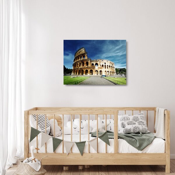 Staklena slika - Kolosej v Rimu, Italija (70x50 cm)