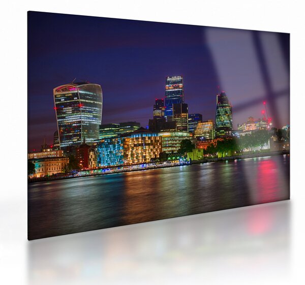 Staklena slika - Večerni London (70x50 cm)