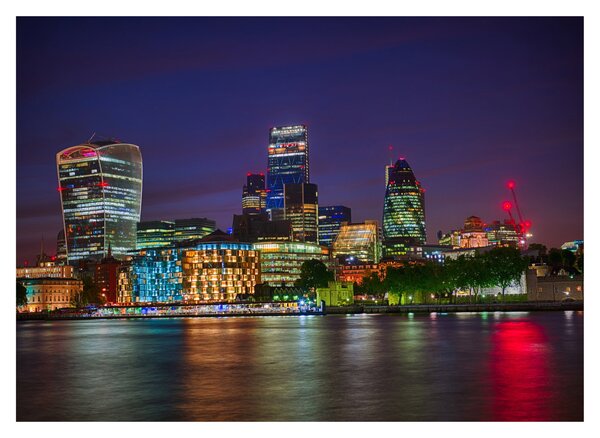 Staklena slika - Večerni London (70x50 cm)