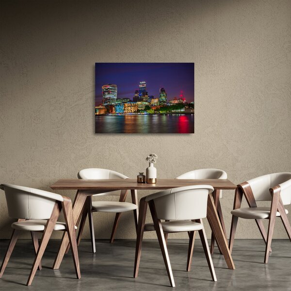 Staklena slika - Večerni London (70x50 cm)