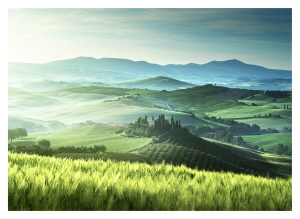 Staklena slika - Toskana, Italija (70x50 cm)