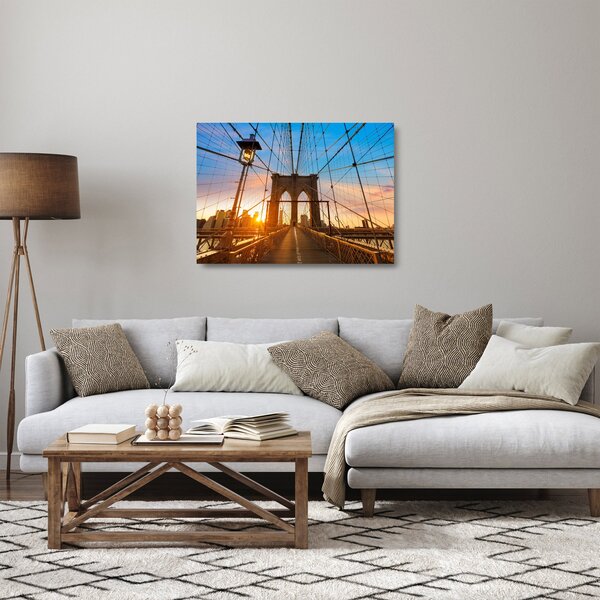 Staklena slika - Brooklynski most, Manhattan, New York (70x50 cm)