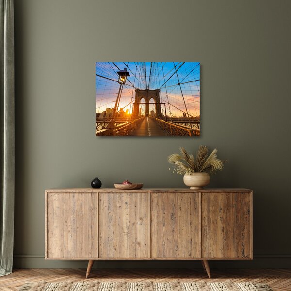 Staklena slika - Brooklynski most, Manhattan, New York (70x50 cm)