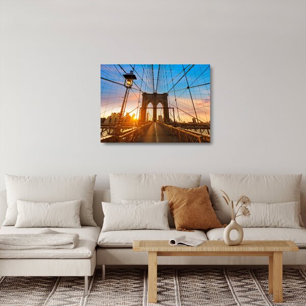Staklena slika - Brooklynski most, Manhattan, New York (70x50 cm)
