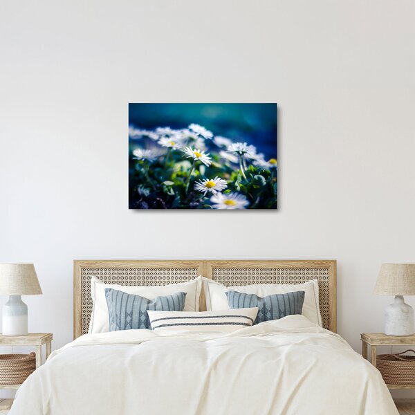 Staklena slika marjetic (70x50 cm)