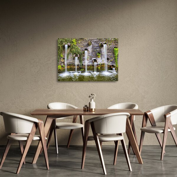 Staklena slika - Kamniti zid, Hamburg, Nemčija (70x50 cm)