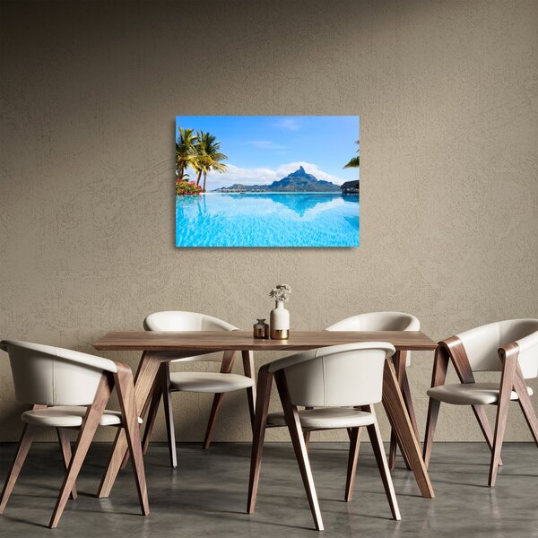 Staklena slika - Bora-Bora, Francoska Polinezija (70x50 cm)