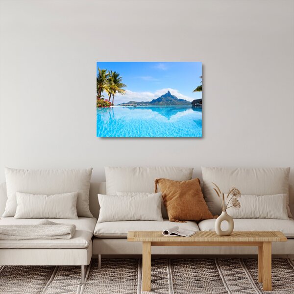 Staklena slika - Bora-Bora, Francoska Polinezija (70x50 cm)