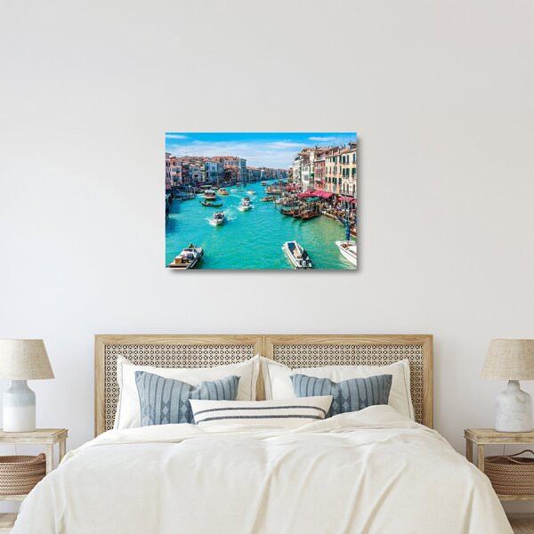 Staklena slika - Canal Grande, Benetke, Italija (70x50 cm)