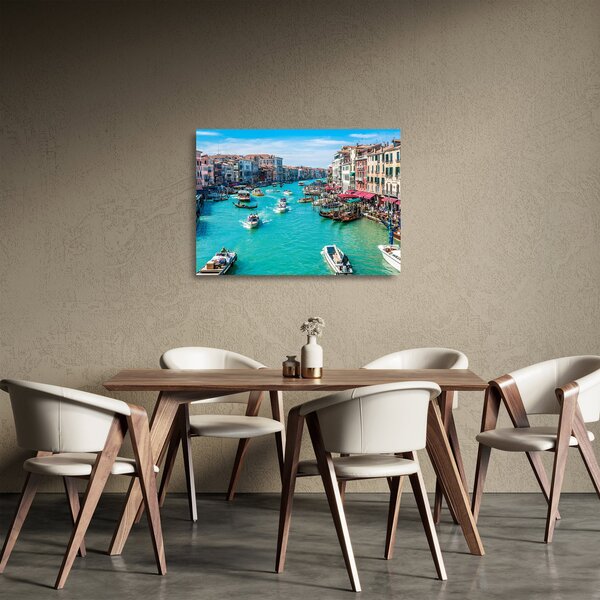 Staklena slika - Canal Grande, Benetke, Italija (70x50 cm)