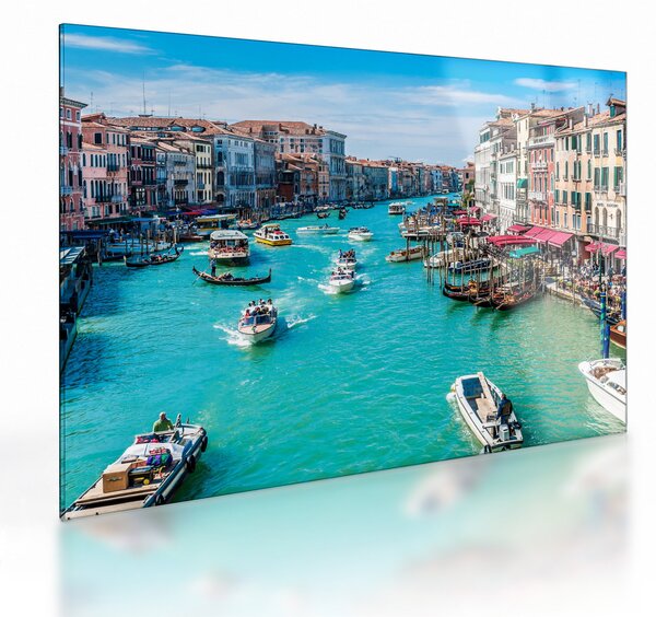Staklena slika - Canal Grande, Benetke, Italija (70x50 cm)