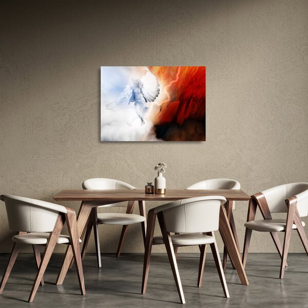 Staklena slika - Dobro in zlo (70x50 cm)