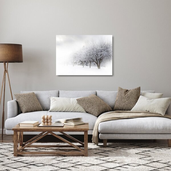 Staklena slika - Zimska ulica (70x50 cm)