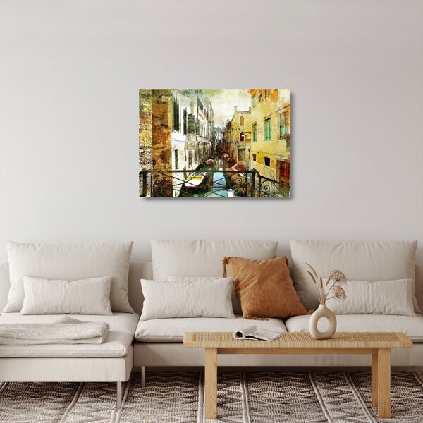 Staklena slika - Aleja v Benetkah (70x50 cm)