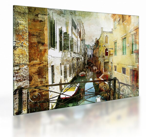 Staklena slika - Aleja v Benetkah (70x50 cm)