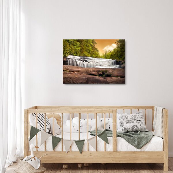 Staklena slika slapa (70x50 cm)