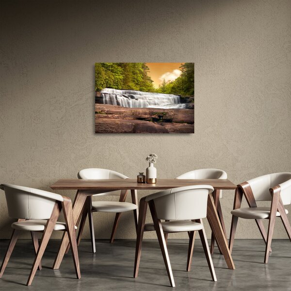 Staklena slika slapa (70x50 cm)