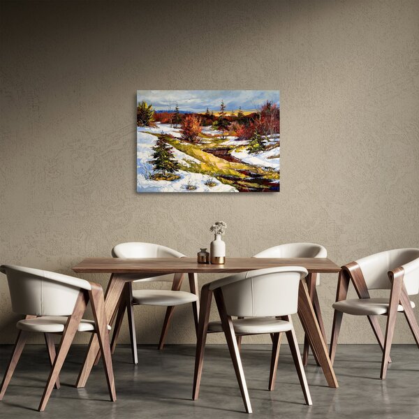 Staklena slika - Prihod pomladi (70x50 cm)
