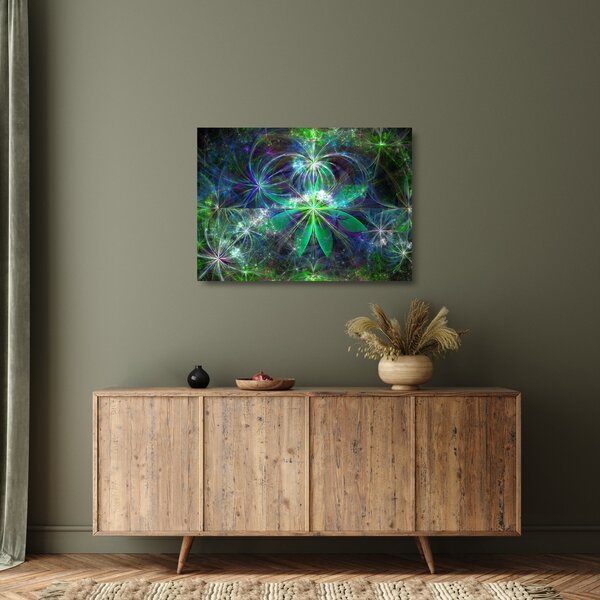 Staklena slika - Abstraktne geometrijske oblike (70x50 cm)