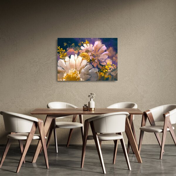 Staklena slika rož (70x50 cm)