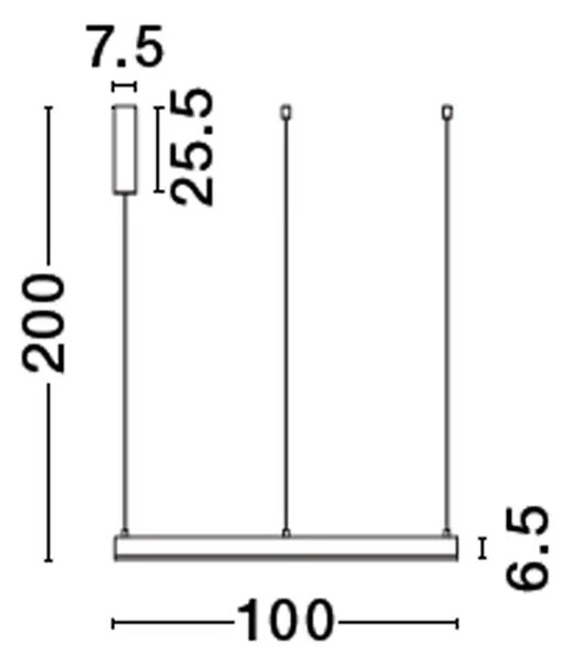 MOTIF VISILICA LED 60W/2700-6000K/4165lm/DIMM/IP20/BIJELA NL9530211