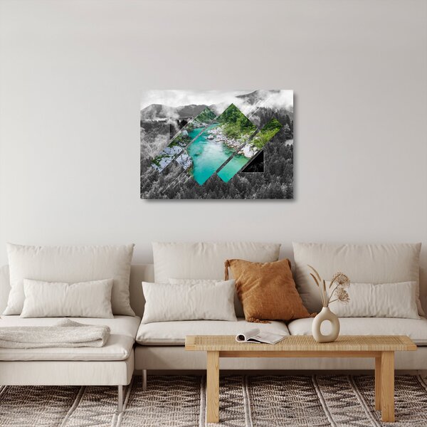 Staklena slika - Divja narava (70x50 cm)