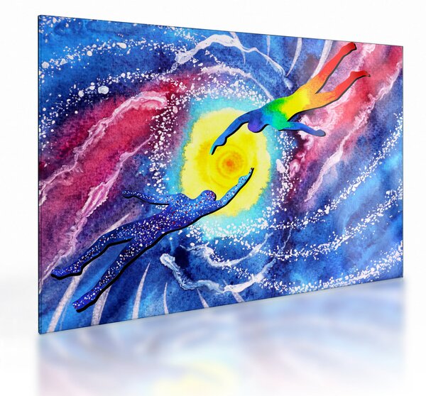 Staklena slika - dotik (70x50 cm)