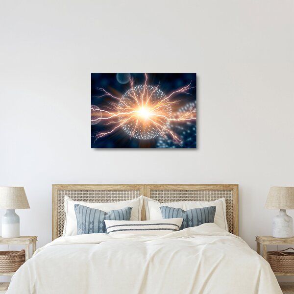 Staklena slika - Atom (70x50 cm)