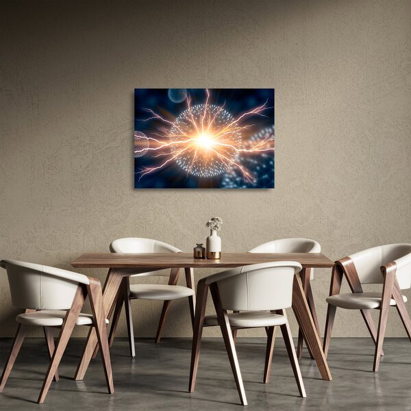 Staklena slika - Atom (70x50 cm)