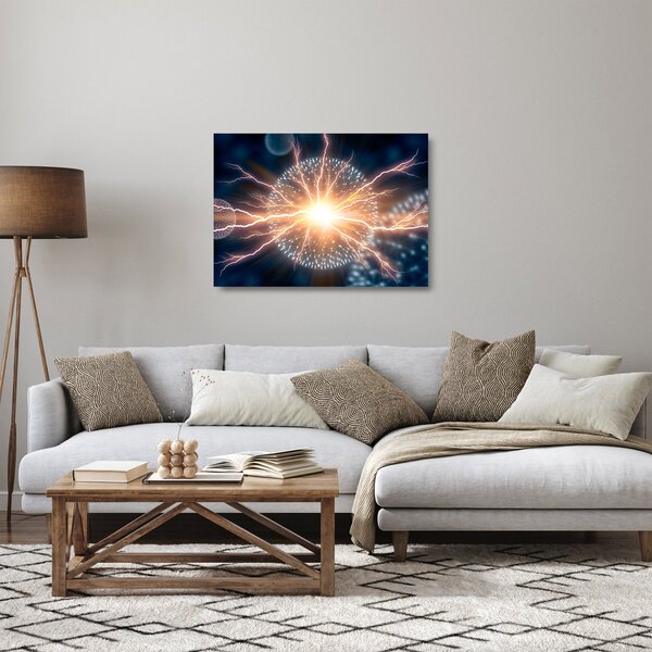 Staklena slika - Atom (70x50 cm)