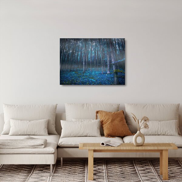 Staklena slika - Čarobni gozd (70x50 cm)