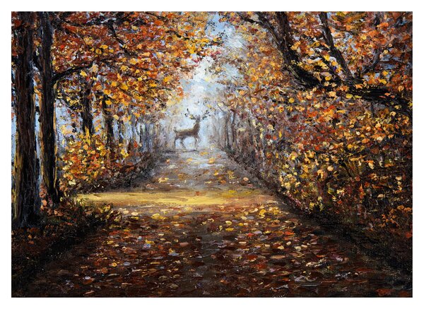 Staklena slika - Duh gozda (70x50 cm)