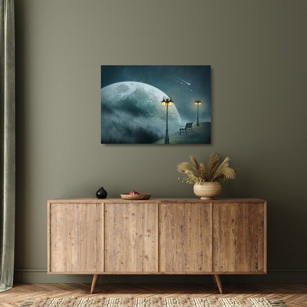 Staklena slika - Nebo na dosegu roke (70x50 cm)